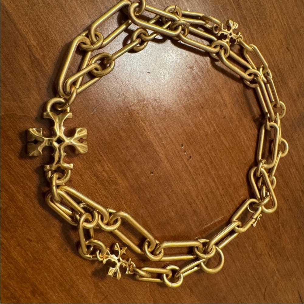 Tory Burch Gold Chain Link Necklace - Picture 2 of 7
